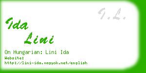 ida lini business card